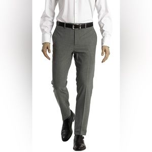 Calvin Klein Dress Pants Slim Fit Stretch 31x32 Gray